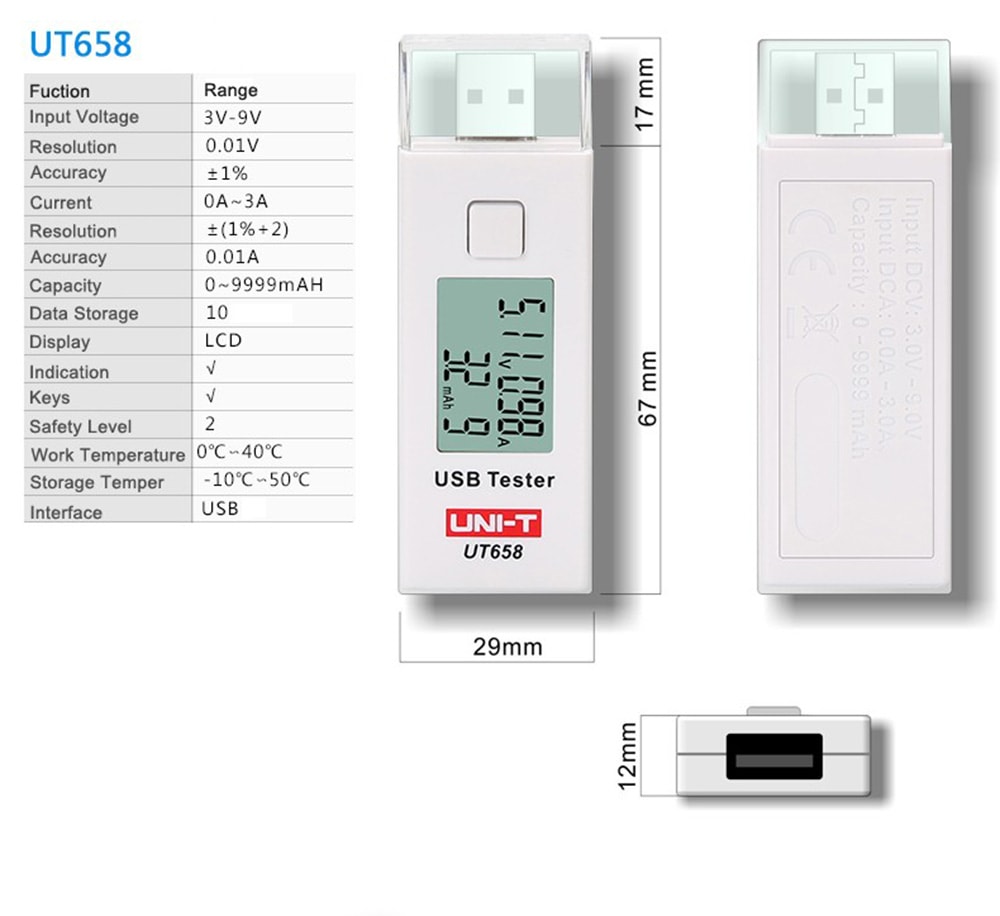 UNI-T UT658 USB Tester
